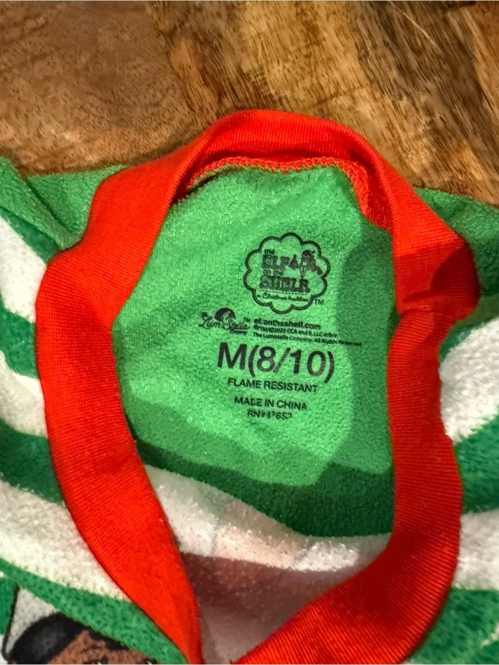 Elf on a Shelf Holiday Pajama Set Size Medium 8/10